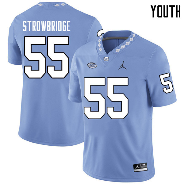 Jordan Brand Youth #55 Jason Strowbridge North Carolina Tar Heels College Football Jerseys Sale-Caro